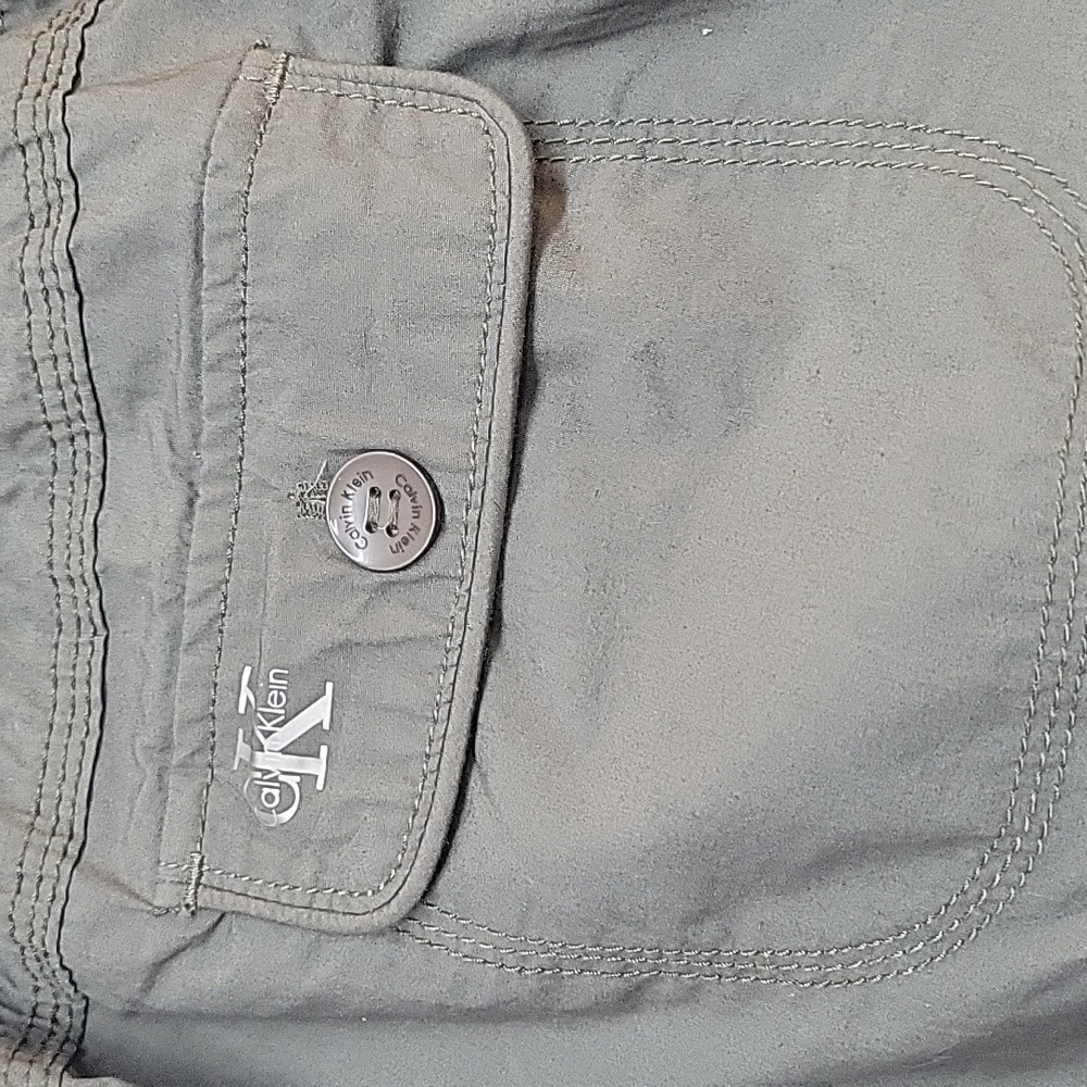 Calvin Klein NWT Olive Green Capris Womens Size Small - Picture 4 of 15